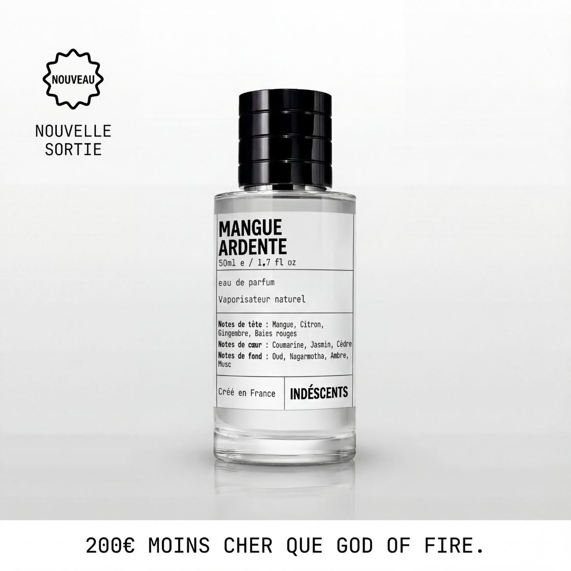 …sent comme "God of Fire" - Échantillon de 20ml